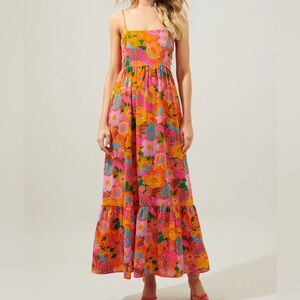 Sugar lips idalia tie back maxi dress